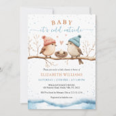 Baby it's cold outside, Winter Baby Shower Invitat 招待状 (正面)