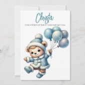 "Baby It's Cold Outside" Winter Baby Shower Invite 招待状 (裏面)