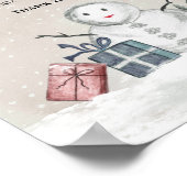 Baby it's cold outside winter diaper raffle  ポスター (角)