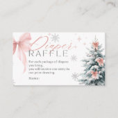 Baby it's cold outside Winter Diaper Raffle Shower エンクロージャーカード (正面)