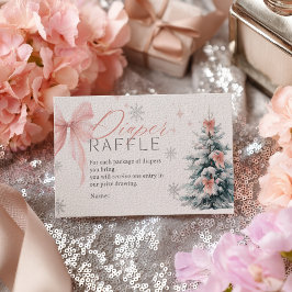Baby it's cold outside Winter Diaper Raffle Shower エンクロージャーカード