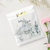 Baby Its Cold Outside Winter Evergreen Baby Shower フェイバーバッグ (封をした状態)