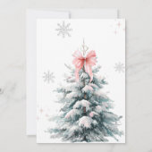 Baby it's cold outside Winter Girl Baby Shower サンキューカード (裏面)