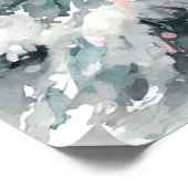 Baby it's cold outside Winter Girl Baby Shower ポスター (角)