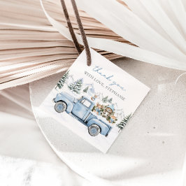 Baby It's Cold Outside Winter Woodland Baby Shower フェイバータグ