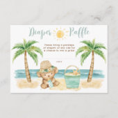 Baby It's Warm Outside Beach Baby Diaper Raffle エンクロージャーカード (正面)