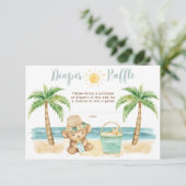 Baby It's Warm Outside Beach Baby Diaper Raffle エンクロージャーカード (スタンド正面)