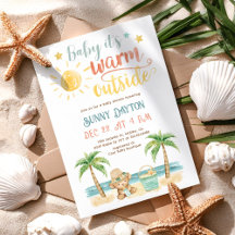 Baby it's Warm Outside Tropical Beach Baby Shower