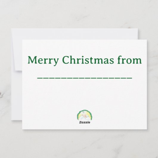 Baby Jesus Enwreathed シーズンカード (裏面)