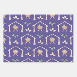 Baby Jesus in Manger ラッピングペーパーシート