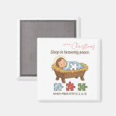Baby Jesus Jigsaw Puzzle Pattern Game Magnet マグネット (正面/裏面)