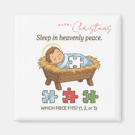 Baby Jesus Jigsaw Puzzle Pattern Game Magnet マグネット