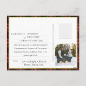 Baby Jesus Nativity Scene Photo Merry Christmas  シーズンポストカード (裏面)