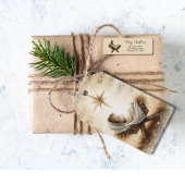 Baby Jesus Non Photo Watercolor Christmas シーズンカード