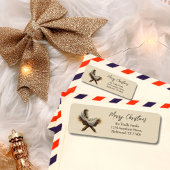 Baby Jesus Non Photo Watercolor Christmas ラベル