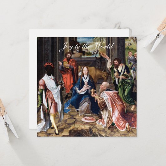 Baby Jesus with the Maji カード (正面/裏面インサイチュ)