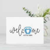 Baby jongen is geboren. geboortekaartjes. kaart (スタンド正面)