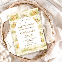 Baby Jungle Animals Baby Shower