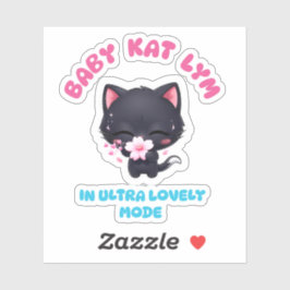 Baby Kat Lym In Ultra Lovely Mode Cat シール