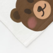 baby kawaii bear フリースブランケット (角)