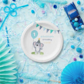 Baby Koala Balloon Party Flag Birthday ペーパープレート (パーティー)