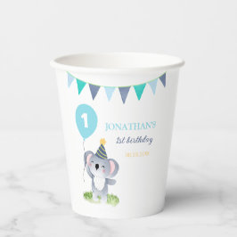 Baby Koala Balloon Party Flag Birthday 紙コップ