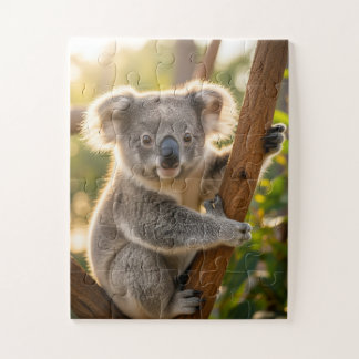 Baby Koala Hanging On To A Tree ジグソーパズル