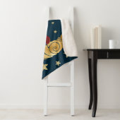 Baby Krishna sleeping on the moon シェルパブランケット (インサイチュ)