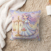 Baby Libra Zodiac Nursery クッション (ブランケット)