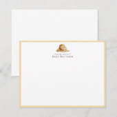 Baby Lion Nursery Flat Note Card ノートカード (正面/裏面)