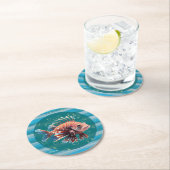 Baby Lionfish Paper Coasters ラウンドペーパーコースター (インサイチュ)