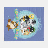 Baby Looney Tunes Logo | That's All Folks フリースブランケット (正面(横))