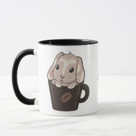 Baby lop bunny in mug マグカップ