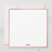 Baby Loss Boy Hat Snowman Christmas Card  シーズンカード (裏面)