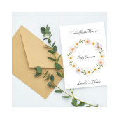 Baby Loss Carried Loved Daisy Wreath Card シーズンカード