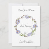 Baby Loss Carried Loved Floral Wreath Card (正面)