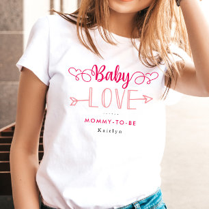 "Baby Love" ママになる人へのベビーシャワー Tシャツ