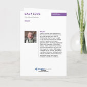 Baby Love - 子どものアート（CHOC用） サンキューカード (裏面)