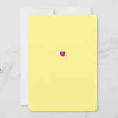 BABY LOVE! Bold Cream Gold Baby Shower Invitation 招待状 (裏面)