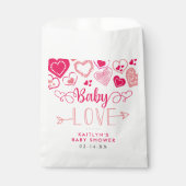 "Baby Love" Valentine's Day Baby Shower フェイバーバッグ (正面)