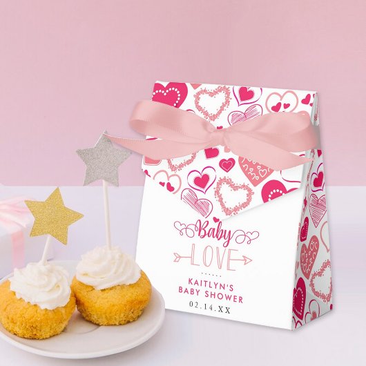 "Baby Love" Valentine's Day Baby Shower フェイバーボックス