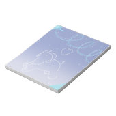 Baby Mammoth yawning ノートパッド (回転)