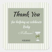 Baby Martini 'tini-one'  スクエアシール (正面)