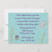 Baby Mermaid Party Digital Download Invite 招待状 (裏面)