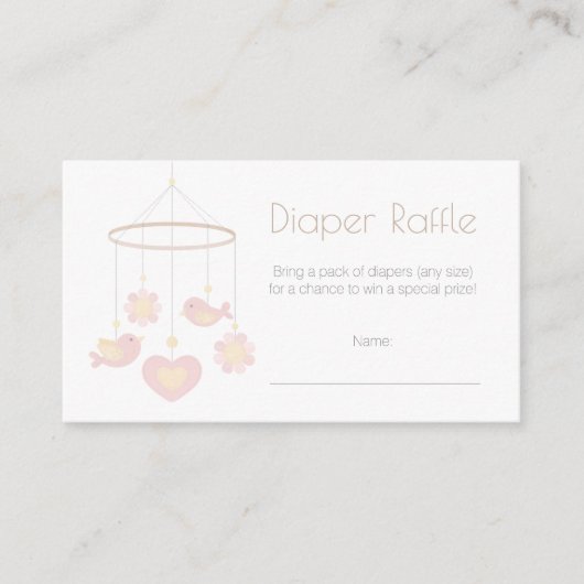 Baby Mobile Diaper Raffle エンクロージャーカード (正面)
