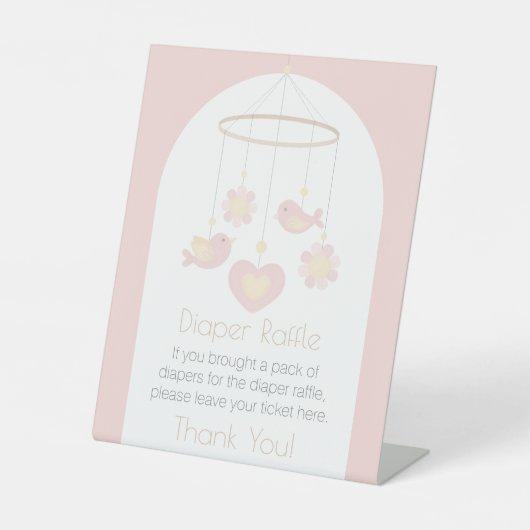 Baby Mobile Diaper Raffle 台座サイン (正面)