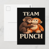 Baby Monkey Punch Crochet Pattern Cute Amigurumi ポストカード (正面/裏面)