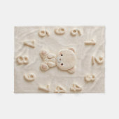 Baby Monthly Milestone Blanket フリースブランケット (正面(横))