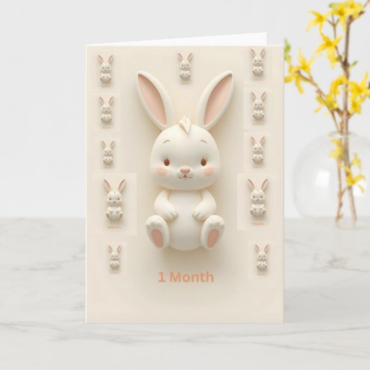Baby Monthly Milestone Cards カード (黄色い花)