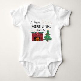 Baby Most Wonderful Time of The Year One Piece  ベビーボディスーツ